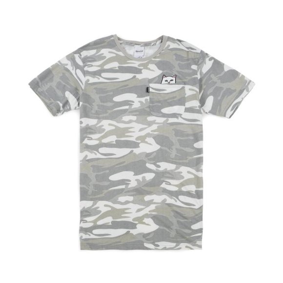 Ripndip Tops - Rip N Dip Lord Nermal Pocket T-shirt Camo Grey